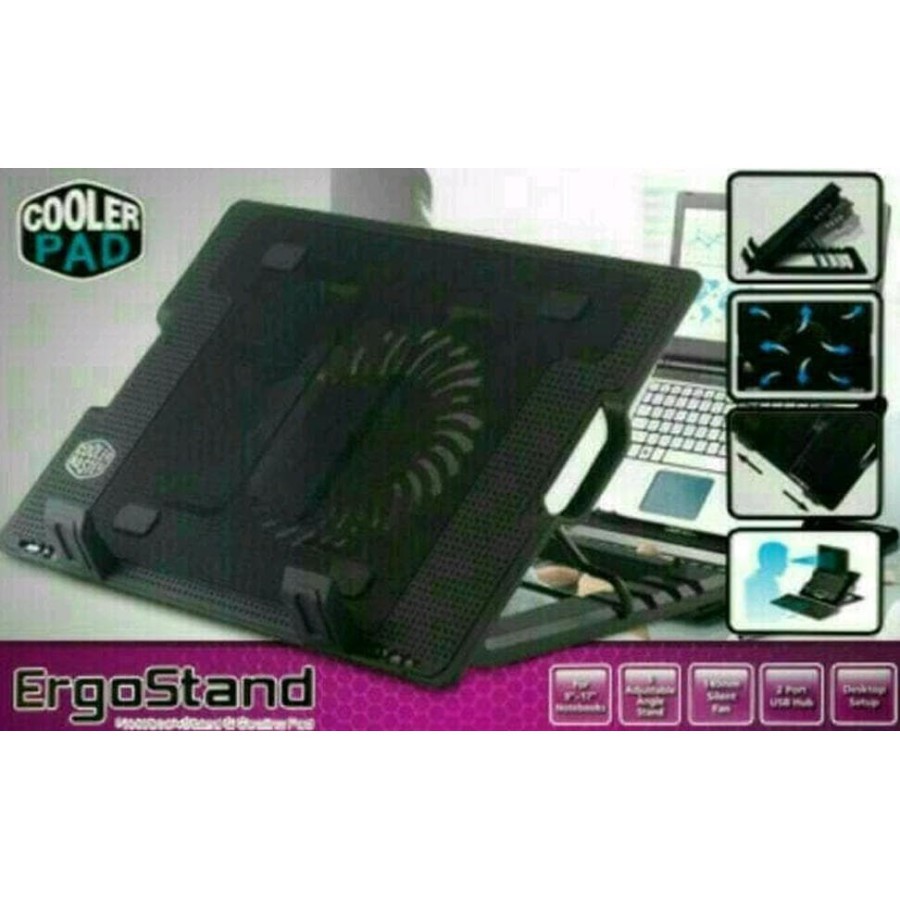 Meja Laptop Notebook Cooling Pad Ergostand
