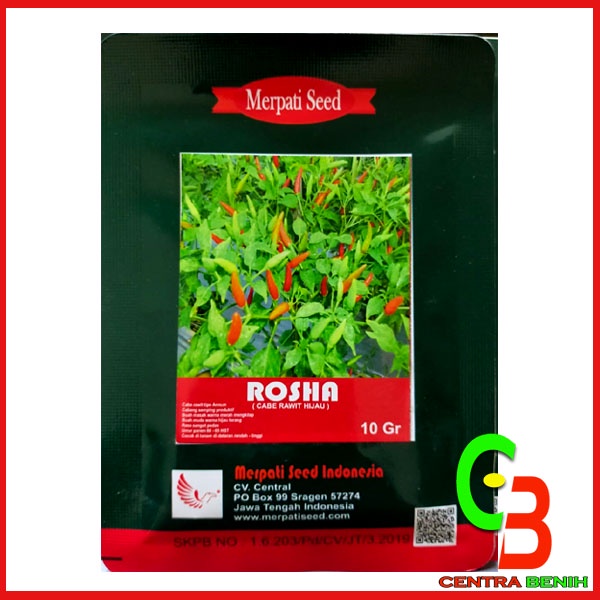BISA COD - Bibit Unggul Benih Cabe/ cabai Rawit hijau Rosha isi 10 gram