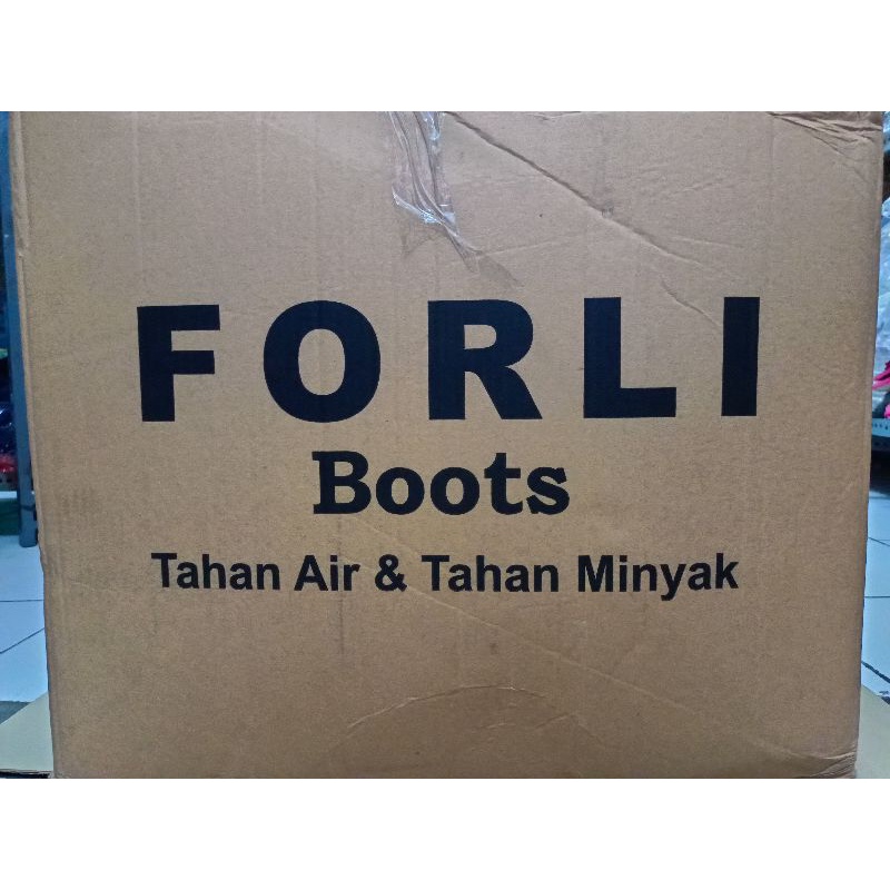 SEPATU BOOT FORLI HITAM PILIH NOMOR PILIH MODEL TINGGI DAN PENDEK