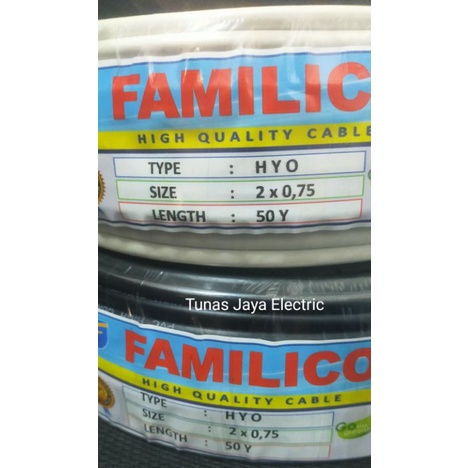 Kabel Serabut NYMHY / NYYHY 2x0,75mm @50Y FAMILICO (Best Quality)