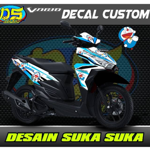 Decal Stiker Motor Vario 125 150 Doraemon Shopee Indonesia