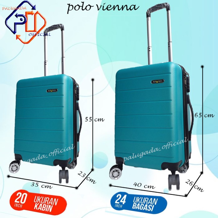 Koper - Koper Fiber Polo Vienna 24 Inch 001/ Free Kardus Pengiriman Cepat