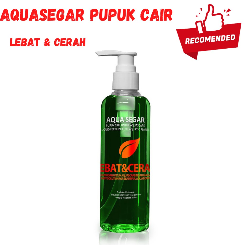 Aqua Segar LEBAT &amp; CERAH Pupuk Cair Aquasegar Aquascape