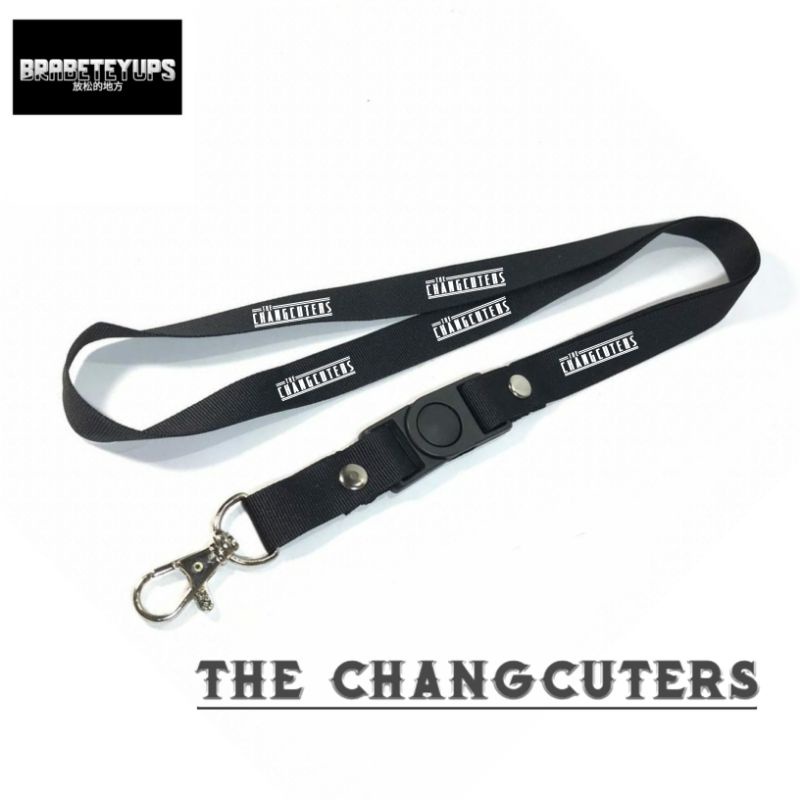 

lanyard THE CHANGCUTERS / tali lanyard band gantungan leher name tag id card / pods / brand lokal