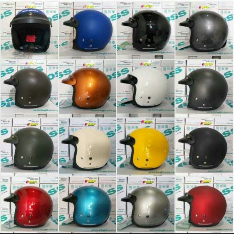 HELM BOGO CARGLOSS ORIGINAL ORI 1000% MURAH HITAM PUTIH MERAH KUNING GREY ARMY MERAH DOF BIRU DLL