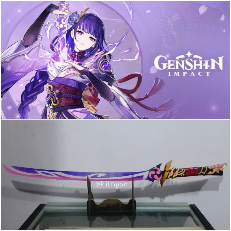 Katana cosplay raiden shogun Genshin impact