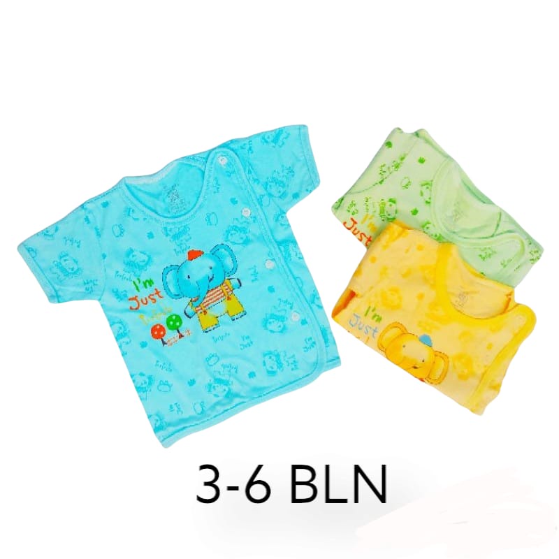 baju bayi3-6bln BONBON KANCING SAMPING