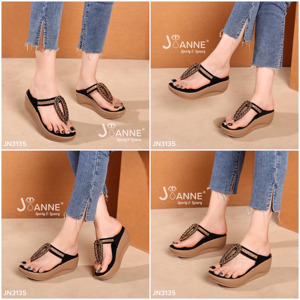 JOANNE Wedges Sandals Shoes #JN3135 ORIGINAL