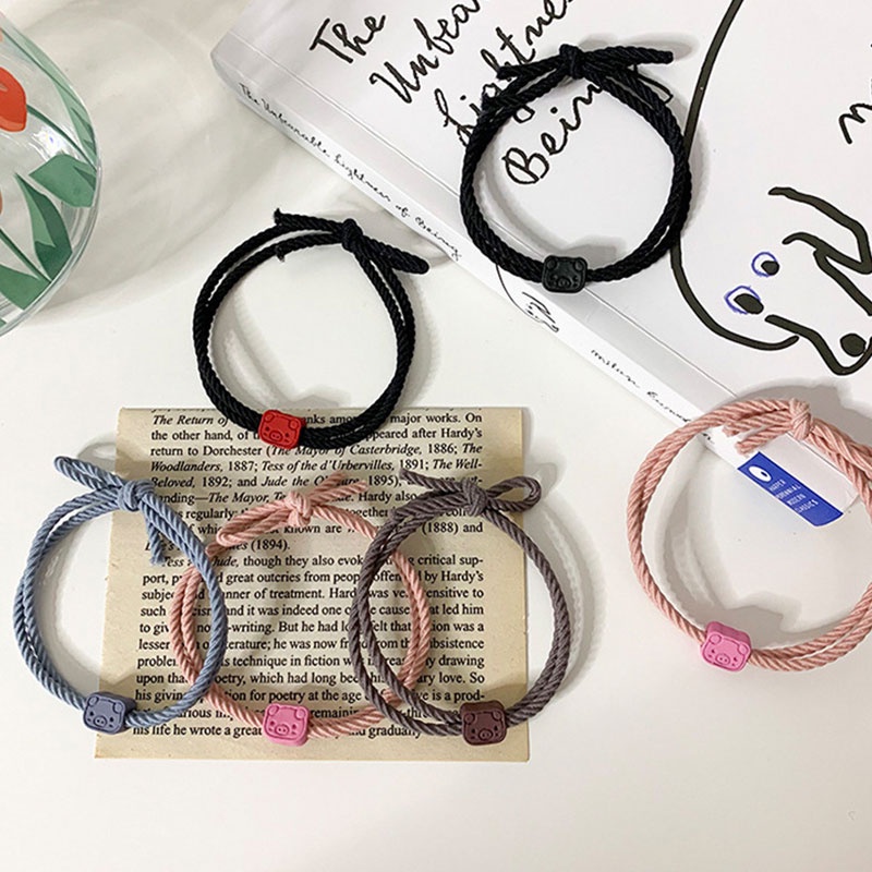 Gelang Couple Tali Elastis Kreatif imut untuk Hadiah Valentine