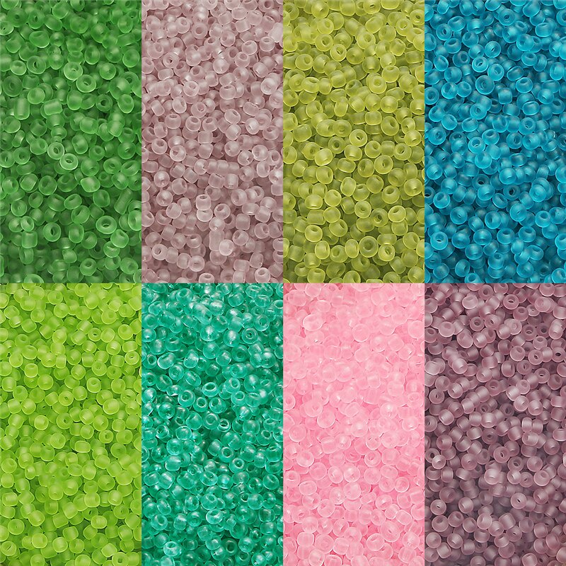 20g 700Pcs 3mm Transparent Matte Czech Glass Spacer Seed beads  For Diy Sewing Handmade Jewelry Women Charm Bohemia Bracelet Necklace Accessories