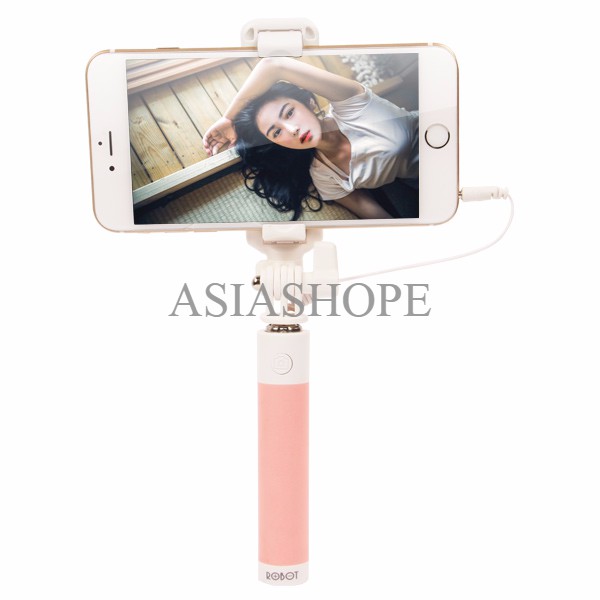 Robot RT-S04 Drive-by-wire Selfie Stick with Reflective Mirror Pink