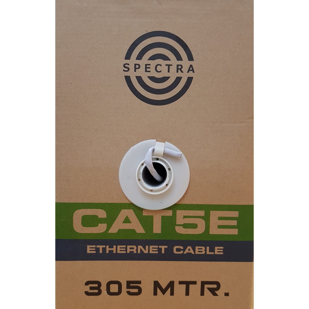 Kabel Lan Spectra UTP Cat5E Cat 5E Indoor Ethernet Internet 1 roll 305 M