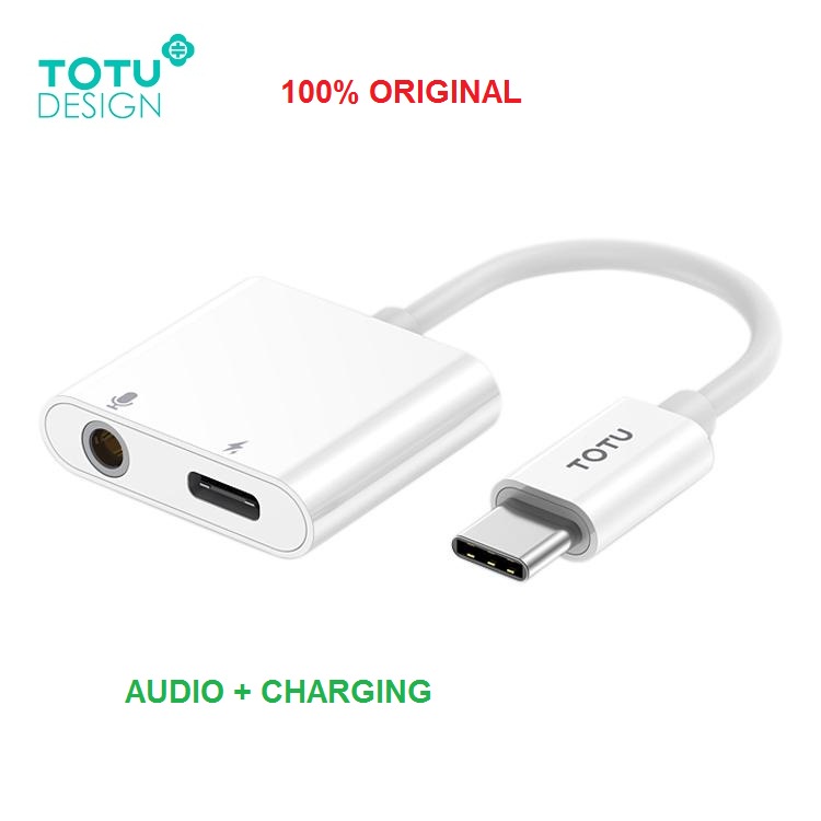 TOTU Glory Series USB-C to Type-C + 3.5MM Audio Adapter EAUC-14