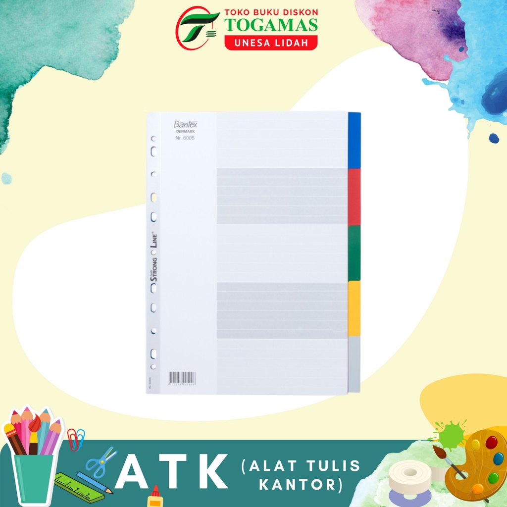 

PEMBATAS LOOSE LEAF A4 6005 00 STRONG LINE DENMARK BANTEX / READY STOCK