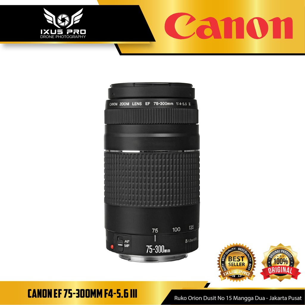 Jual Canon Ef 75 300mm F4 5 6 Iii Lensa Canon 75 300 Lensa Tele Canon Slr Indonesia Shopee Indonesia