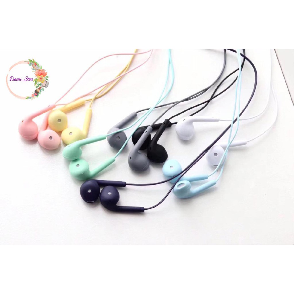 BM025 HEADSET HANDSFREE earphone U19 MACARON MATE COLOR HIFI EXTRA BASS DST1931