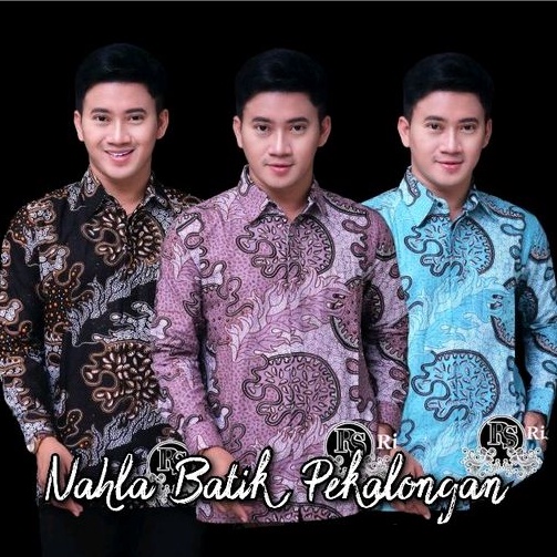 PREMIUM BEST SELLER MODERN Batik Pria Lengan Panjang Bagus Mahal Terbaru Murah Solo Jawa Kondangan.