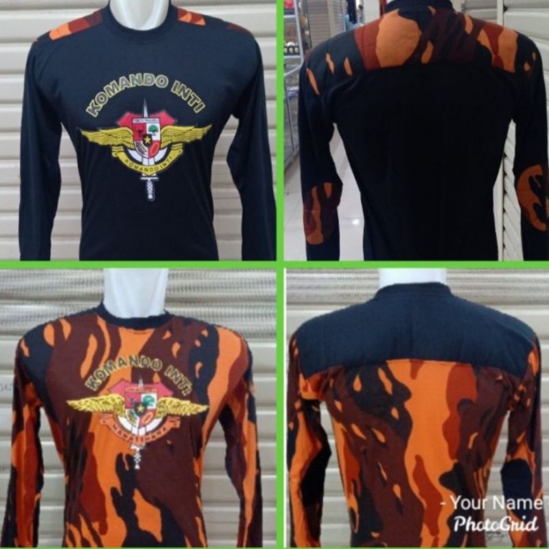 Kaos pemuda Pancasila pasukan komando inti ,kaos koti lengan panjang
