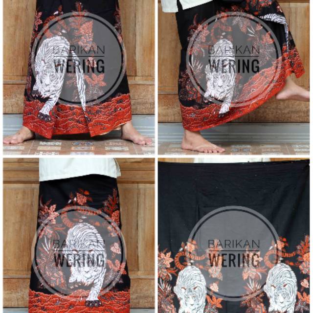 Sarung Batik Macan Putih Sarung Santri Santriwati - Sarung Batik Maiyy