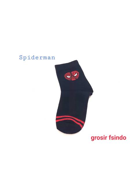 Kaos kaki anak laki hero spiderman batman