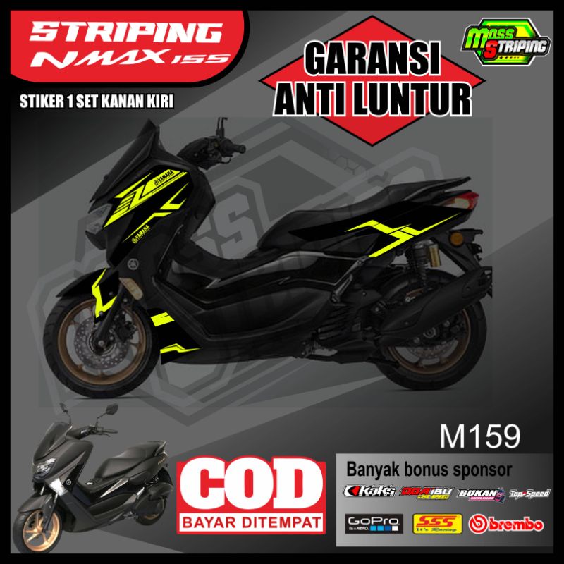 MOS STRIPING Striping Stiker Nmax New 2020 2021 ( M159 ) - setriping yamaha nmax new , n-max baru fa
