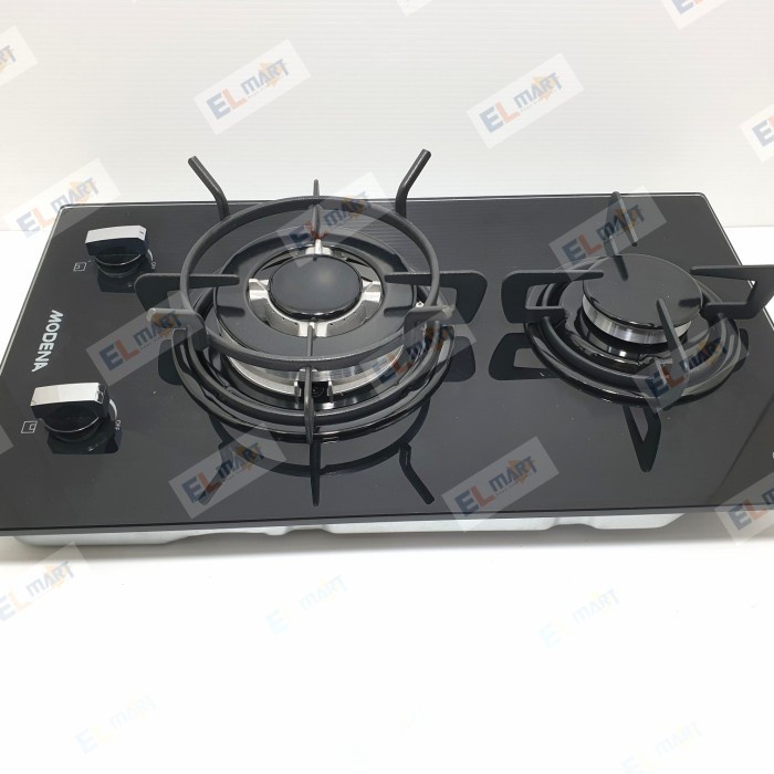 Kompor Gas Tanam Modena 2 Tungku BH 0325 Gas Hob Liscio BH0325 Kaca