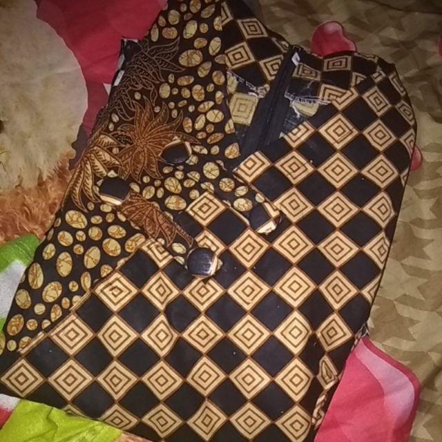 Maura Couple - Sania Ruffle Batik Couple Ori Ndoro Jowi Dnt Garansi Blouse Ziggy Krikil Blus Kerikil