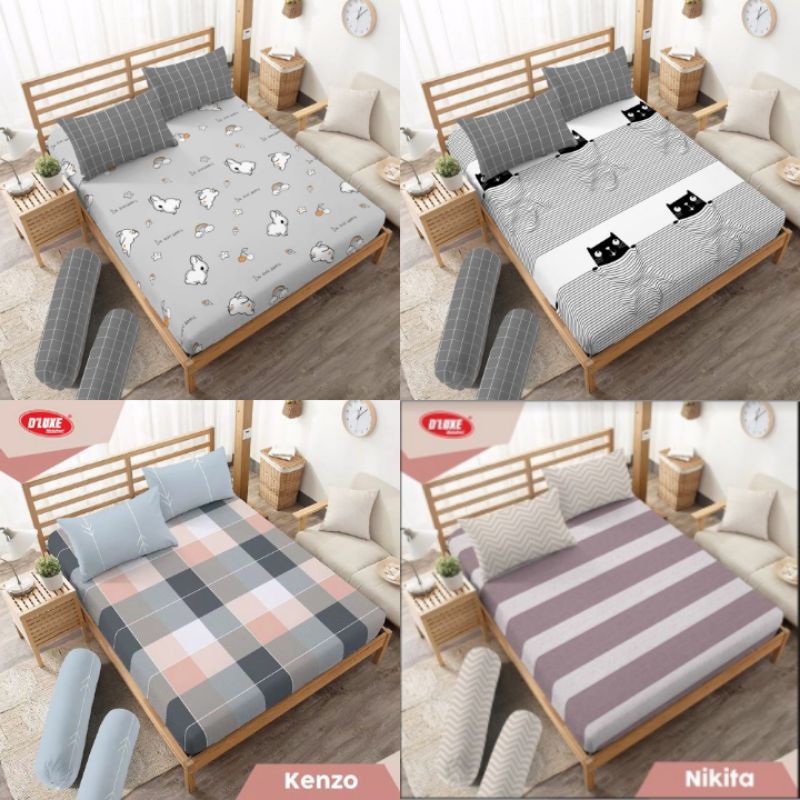 SPREI KINTAKUN QUEEN 160X200 ZIRAPA CATLINE CACTUS BUNNY BONNIE EVA NIKITA KENZO ISAAC HAZEL AURELIA