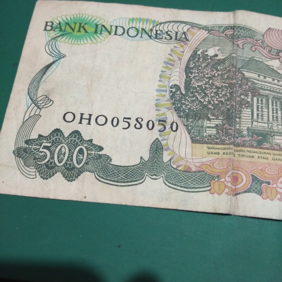 uang rp 500 rusa 1982 nomer radar unik iklan m070