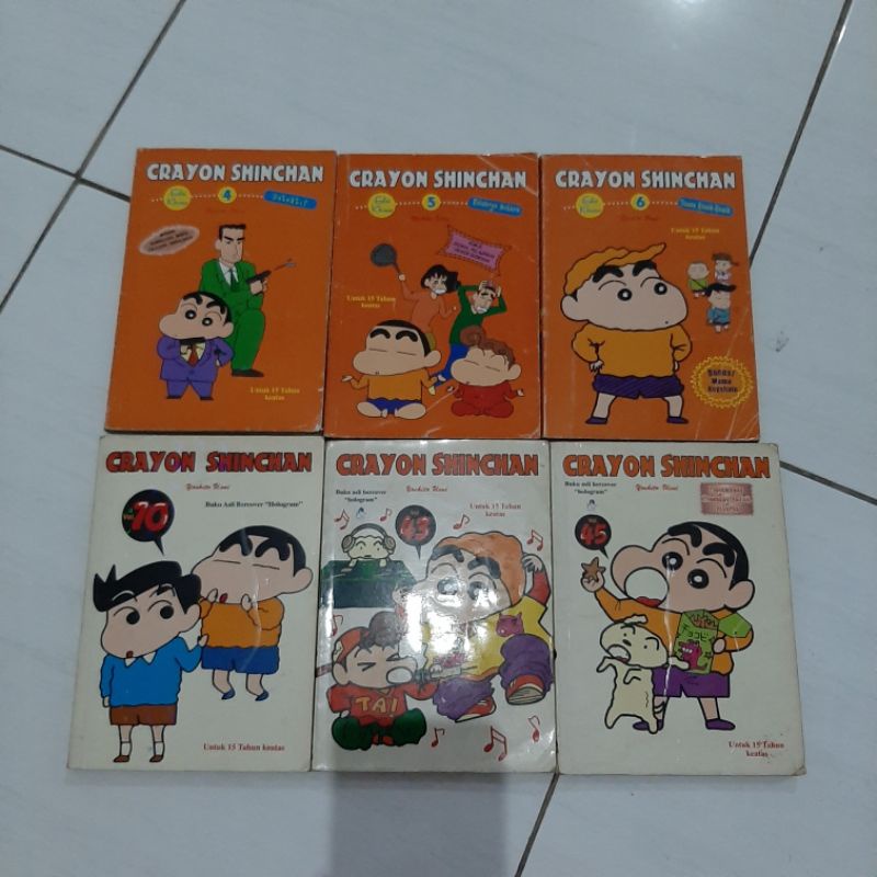 PRELOVED KOMIK CRAYON SHINCHAN SET