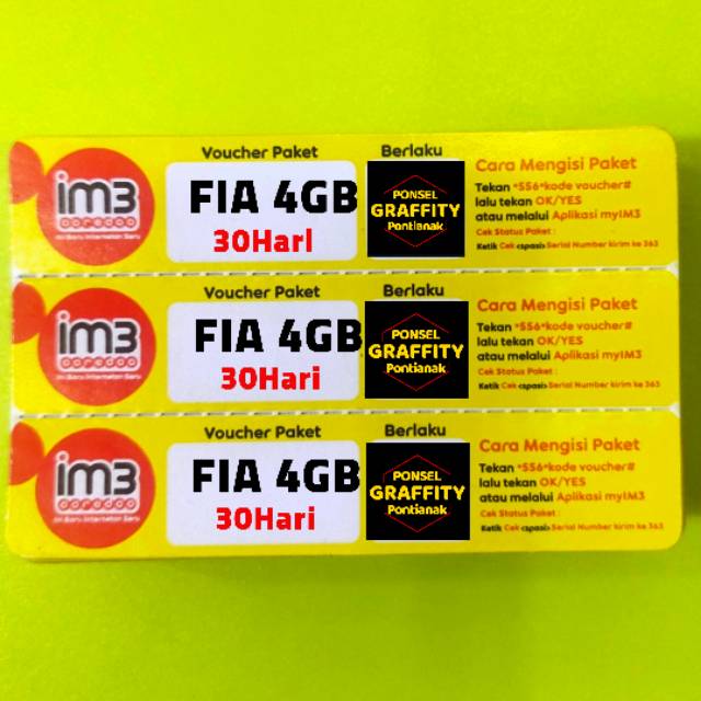 VC INDOSAT ISAT FREEDOM INTERNET ATTACK 4GB