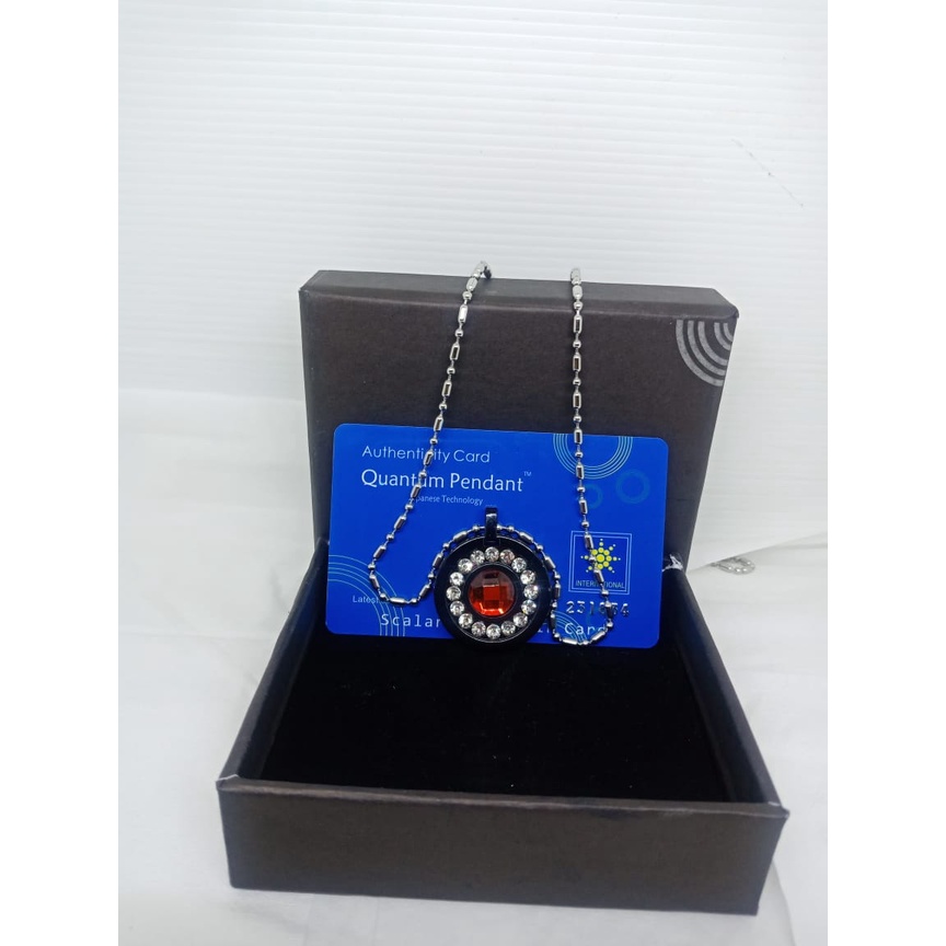 Kalung Quantum Science Energy Pendant Necklace / Kalung Liontin Terapi Kesehatan Magnetic Pendant / Kalung Bio Glass Energi / Kalung Therapy Kesehatan Bio Glass