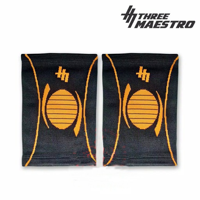 KNEE SUPPORT/DEKER LUTUT/PELINDUNG LUTUT THREE MAESTRO - S, Abu-abu