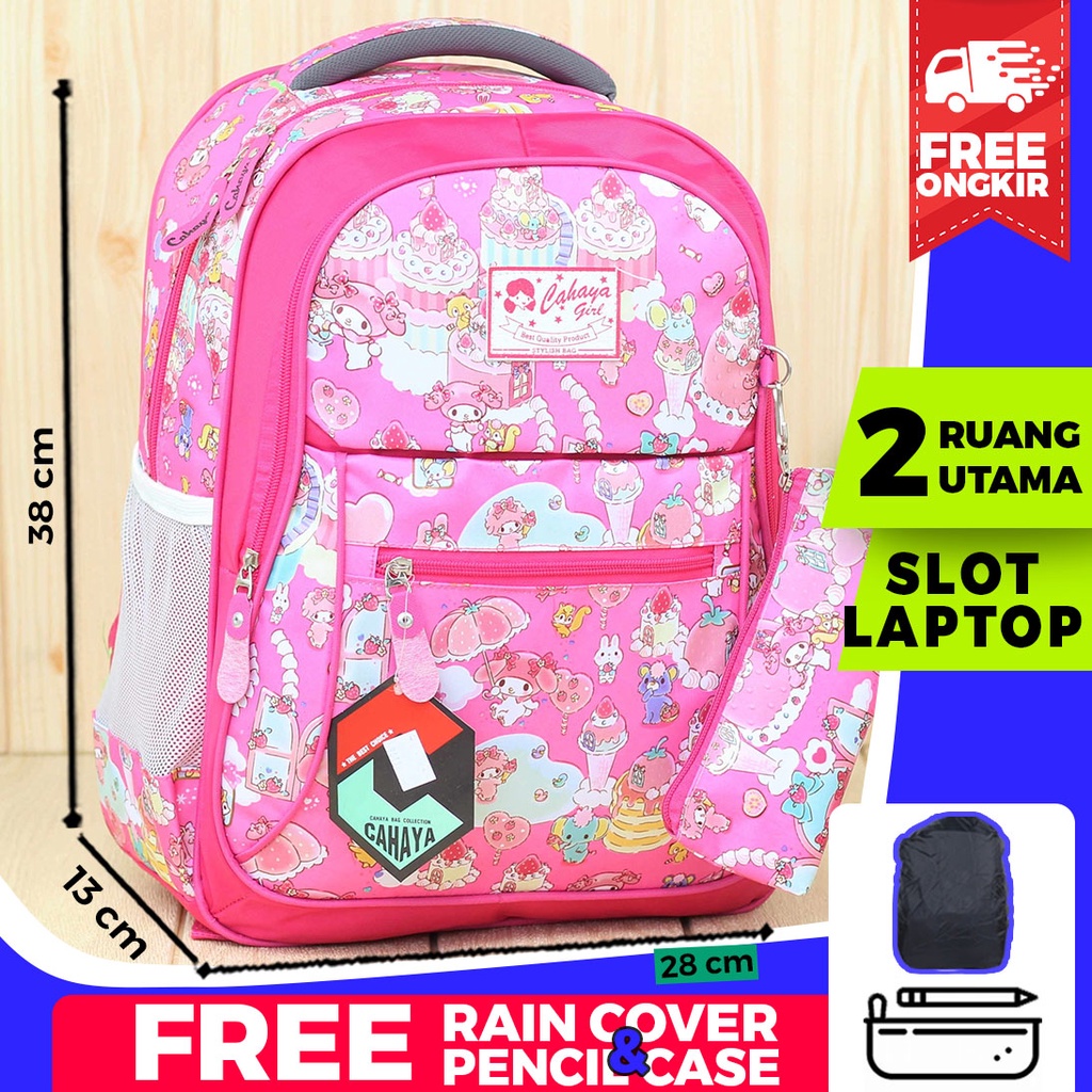 Ransel Anak Perempuan Tas Gendong Sekolah Sd Anak Anak Melody Pink Terlaris COD