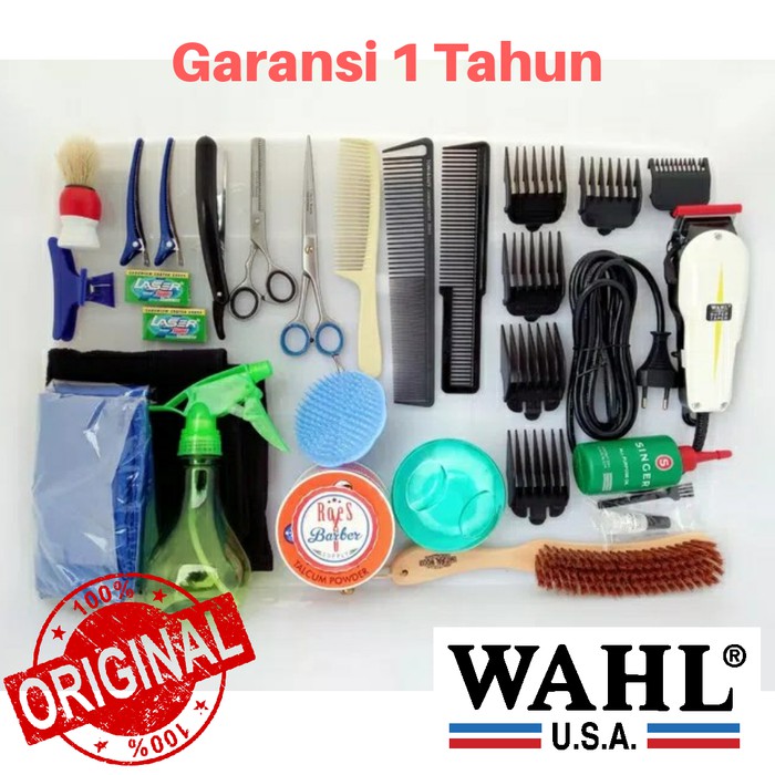 promo Paket Alat Cukur h3r Rambut HEMAT dengan Mesin WAHL ORIGINAL Bergaransi Mc166c
