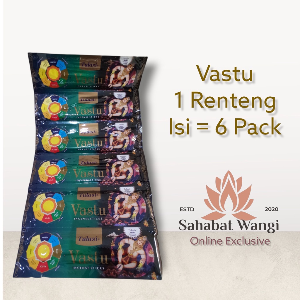 Hio Dupa India Tulasi Vastu 1 Renteng ( 6 Pack)