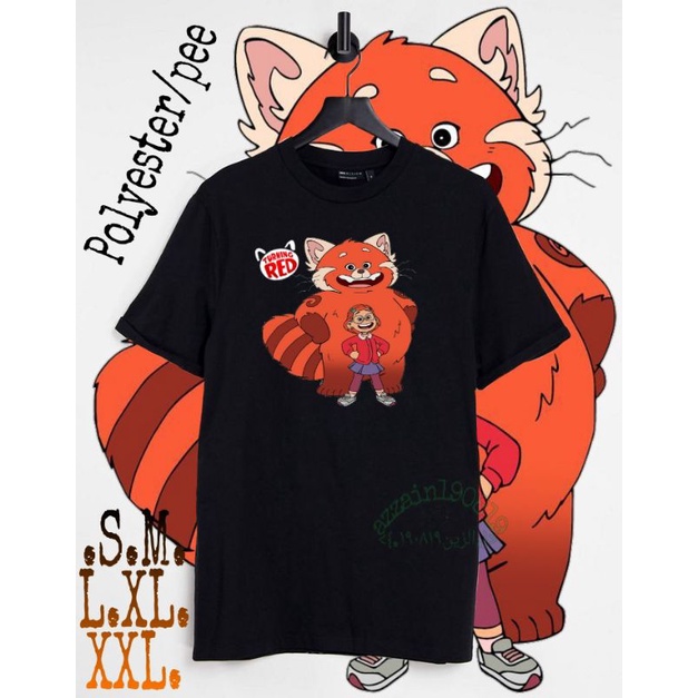kaos TURNING RED/kaos anak TURNING RED/kaos TURNING RED unisex cowo/cewe/pashion laki-laki perempuan