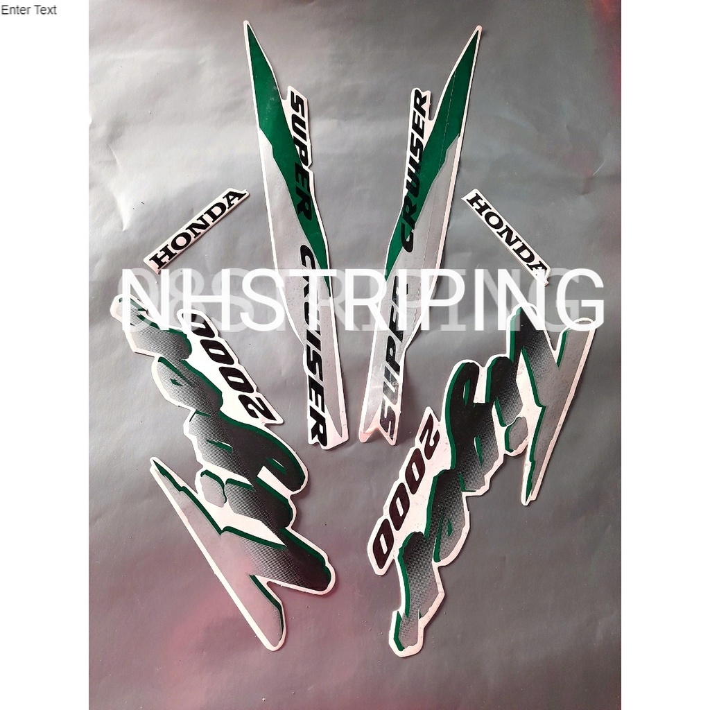 STRIPING TIGER PUTIH HIJAU  2000 STRIPING LIS STANDAR ORI HONDA