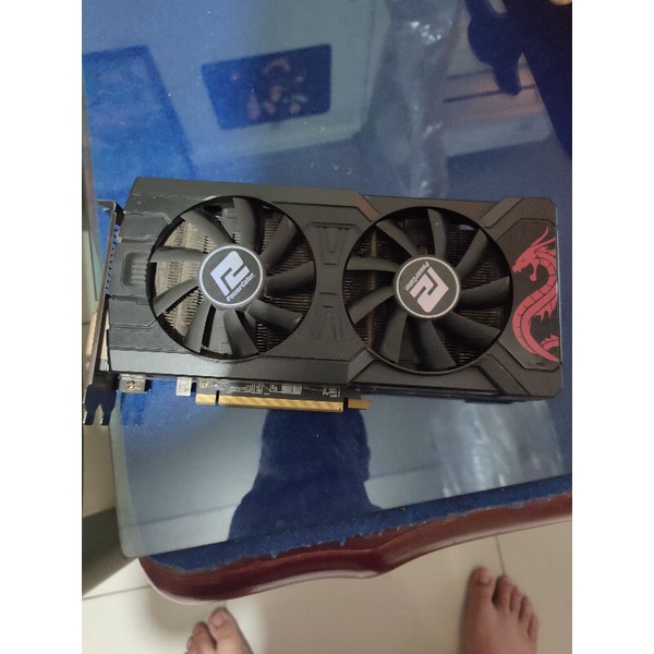 VGA RX 570 4gb Power Color+Backplate DVI Only