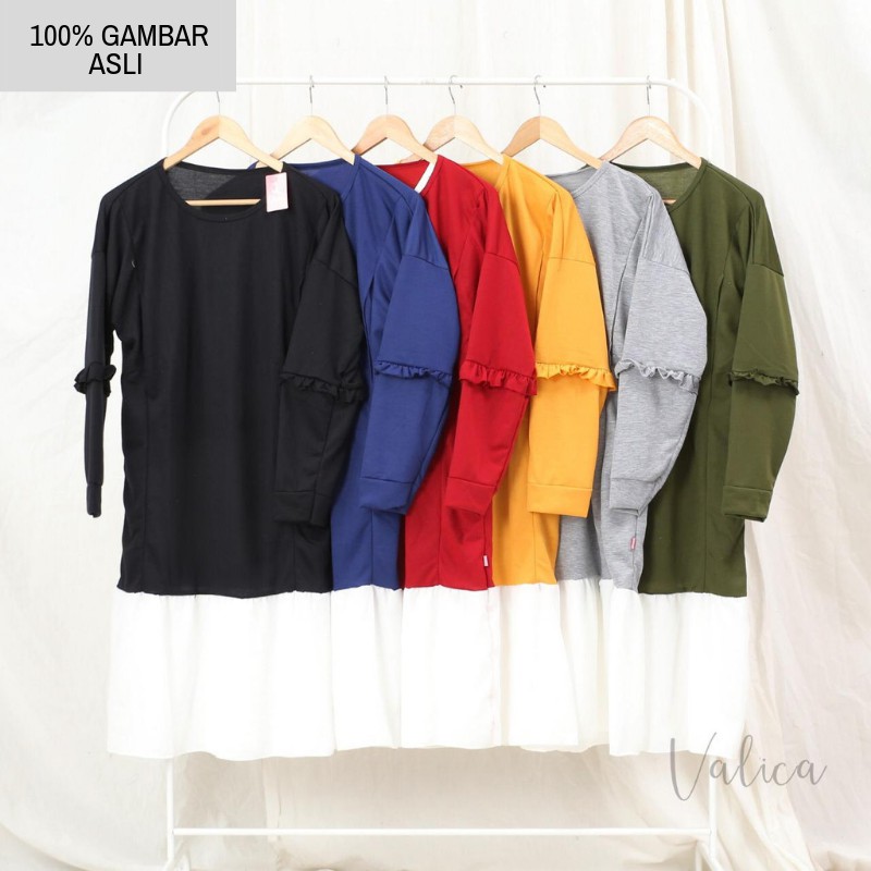 (COD) Daily Things Tunik BUSUI 6 Colors Zahrah Fit XXL LD 114cm