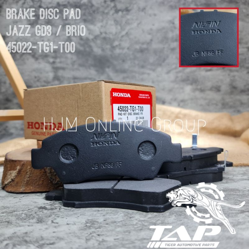 BRAKE DISC PAD - KAMPAS REM DEPAN JAZZ GD3 IDSI VTEC CITY BRIO