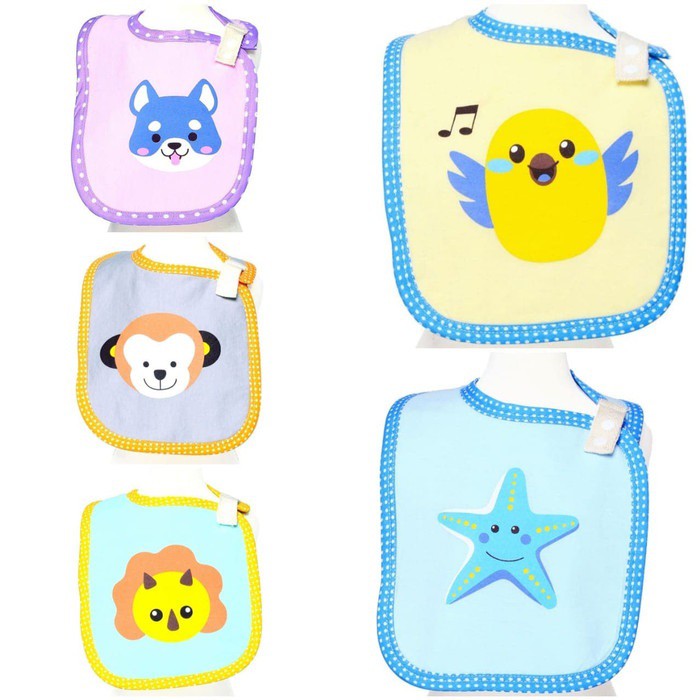 Babybee Weaning Bib Single Animal - Celemek Makan