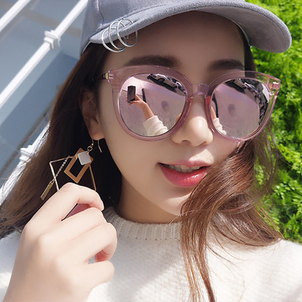 [✅COD] Kacamata Matahari Hitam Anti Radiasi Gaya Korean Style Aksesoris Fashion Sunglasses Kaca Mata Retro Polarized Photocromic Wanita Cewek Perempuan Korea Murah Original