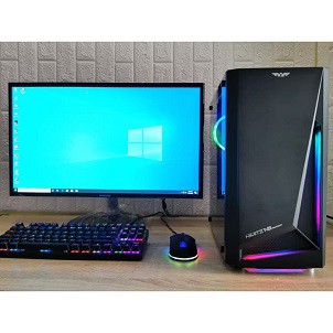 PC GAMING CORE I7 RAM 16 GB VGA 4 GB GTX 1050 TI DDR 5 WITH LED 20 IN HDMI LG