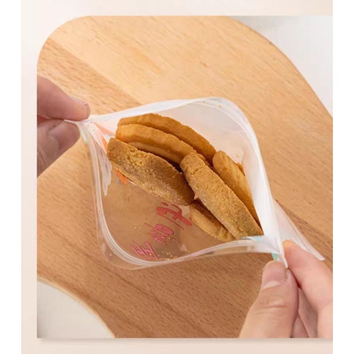 ZIPLOCK BAG COOKIES LUCU ZIPPER BAG MAKANAN IMUT KAWAII 13X13
