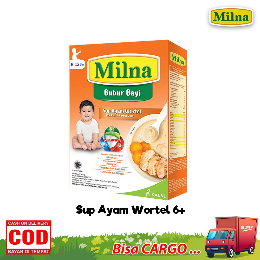 Milna Bubur Bayi 6 bulan + Bubur Bayi Dasar 120 gram