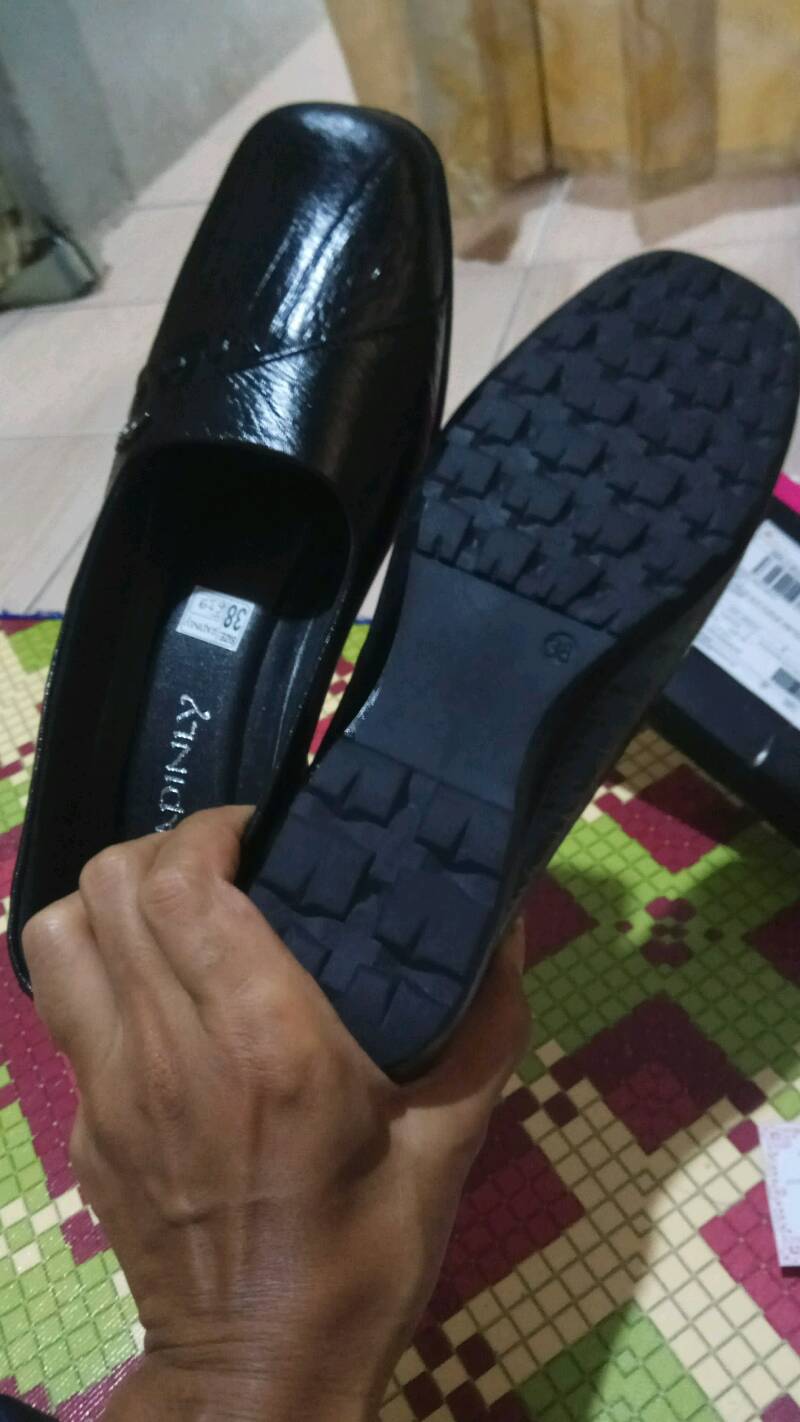 Sepatu Kerja Pantofel Wanita Kulit