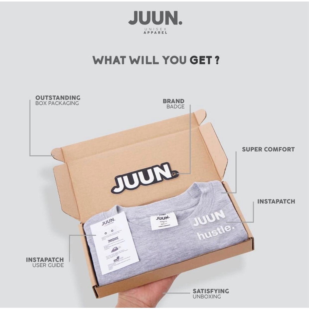 JUUN INSTAPATCH With Exclusive Box & Sticker / SimplyJuun Sablon Tempel Instan