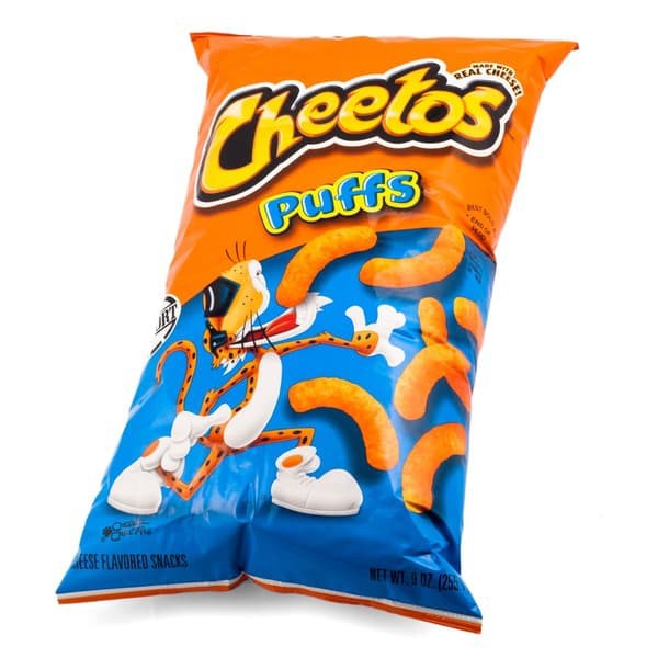 

makanan ringan Fritolay Cheetos puffs cheese flavored snack 80 OZ