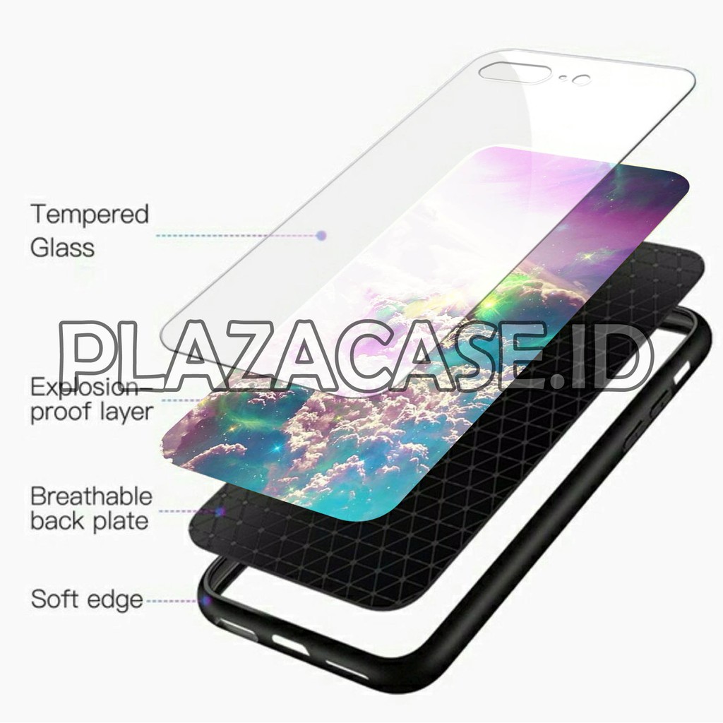 [K09] Soft Case Glass Clouds  OPPO A37 A3S A5S  A71 A83 A3S A1K F1S F3 F5 F11